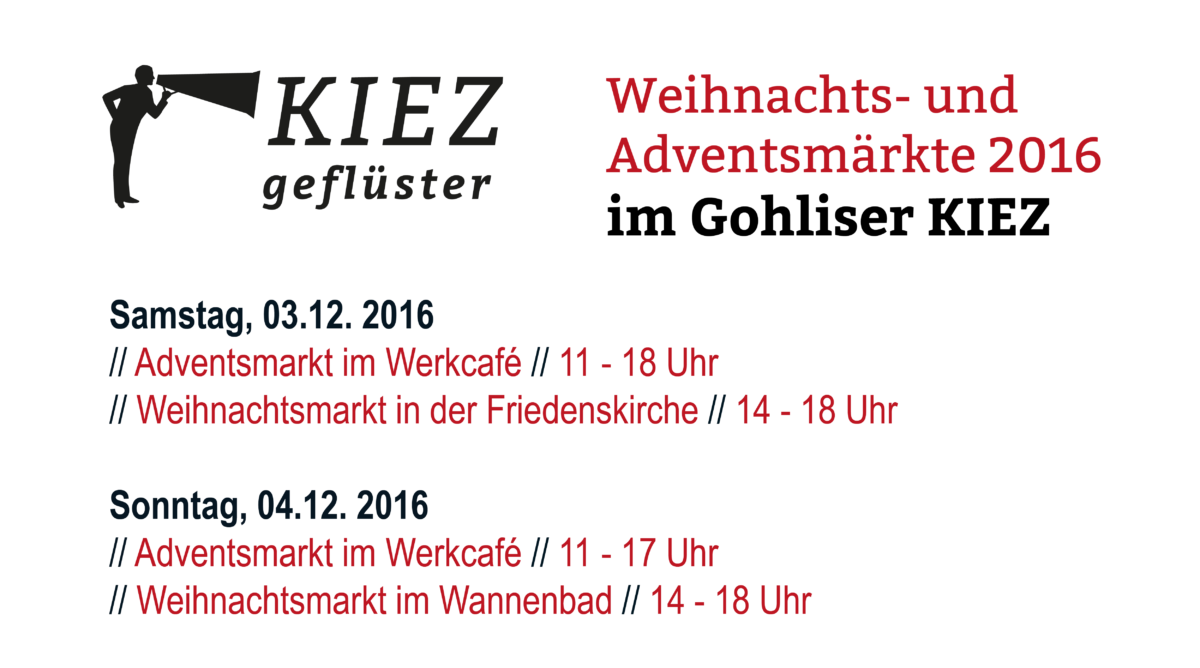Weihnachtsmärkte im Gohliser KIEZ