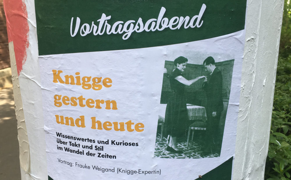 Ein Vortrag über Knigge im Gohliser KIEZ