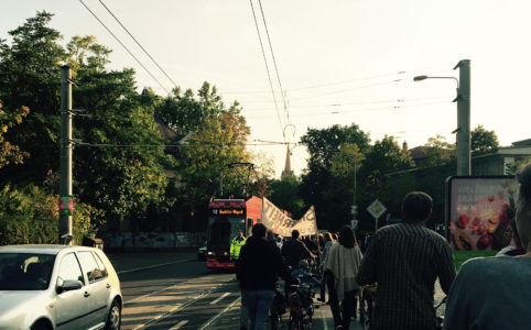 2. Fahrrad-Schibe-Demo am 22.9.2017 in Gohlis