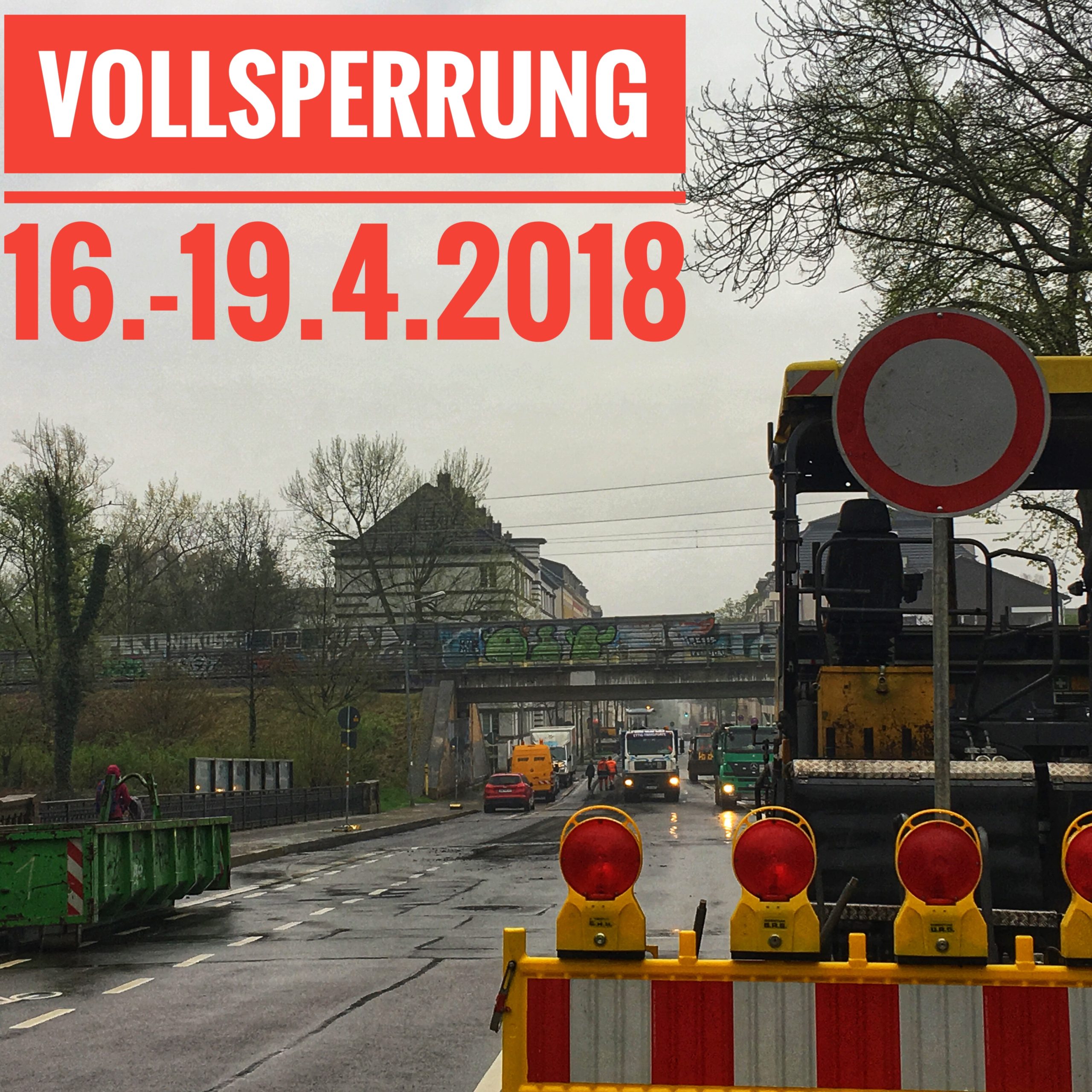 VOLLSPERRUNG // Breitenfelder Straße  – Bis zur Baustellen-Info eine kleine Odyssee
