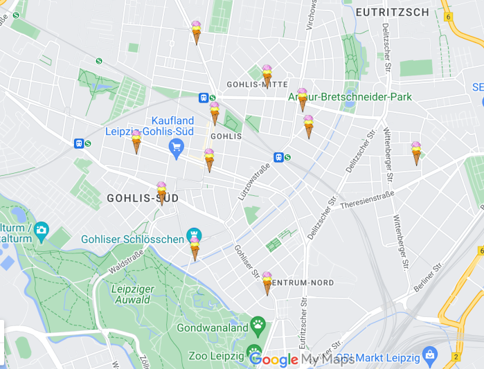 Auf der Suche nach EIS im Gohliser KIEZ